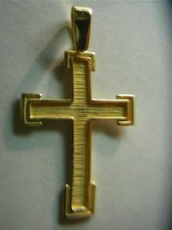 cruz oro plata